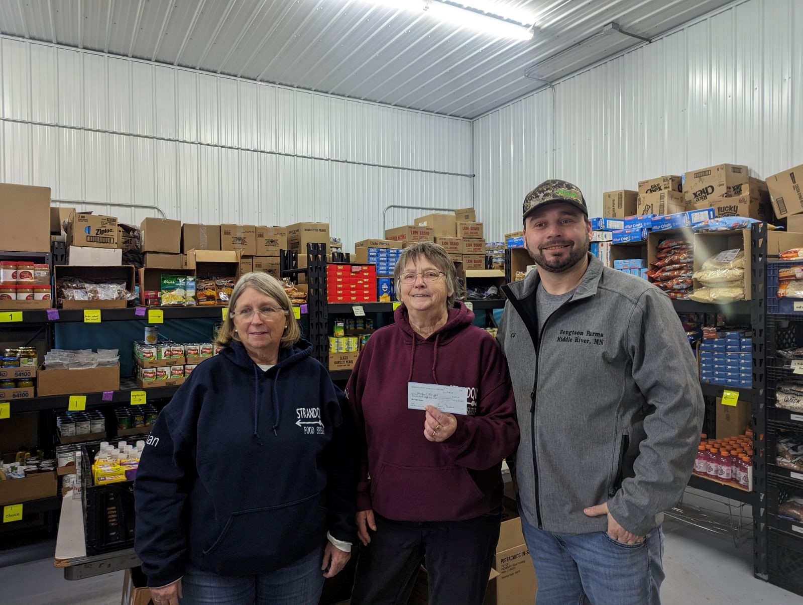 Donating to Food Shelf